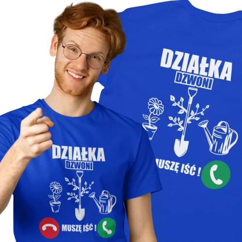 Koszulka działka dzwoni męska dla działkowca