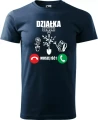 Koszulka działka dzwoni męska dla działkowca kolor granatowy