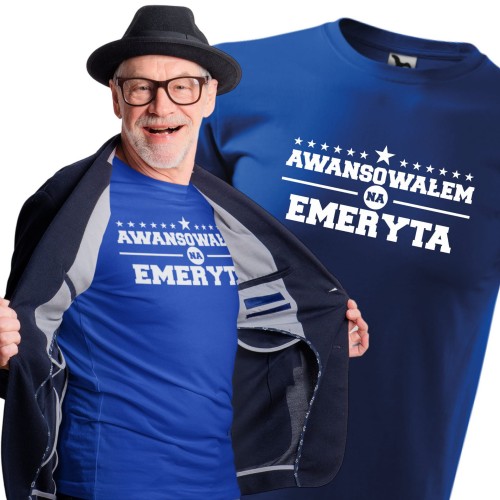 Koszulka dla emeryta męska Awansowałem na emeryta