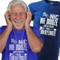 Koszulka dla emeryta Nic nie muszę ewentualnie mogę jestem na emeryturze