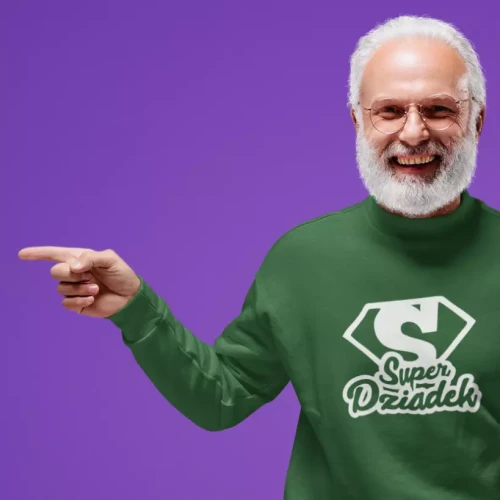 Koszulka dla dziadka z nadrukiem Super dziadek Superman prezent