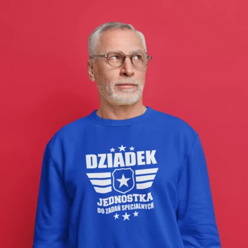 Koszulka dla dziadka z nadrukiem Dziadek Jednostka Do Zadań Specjalnych prezent
