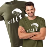 Koszulka dla paralotniarza z nadrukiem "Ewolucja Paralotnia"