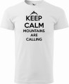 Keep Calm mountains are calling męska koszulka w góry prezent Aradena biały.jpg