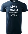 Keep Calm mountains are calling męska koszulka w góry prezent Aradena granat.jpg
