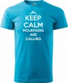 Keep Calm mountains are calling męska koszulka w góry prezent Aradena turkus.jpg