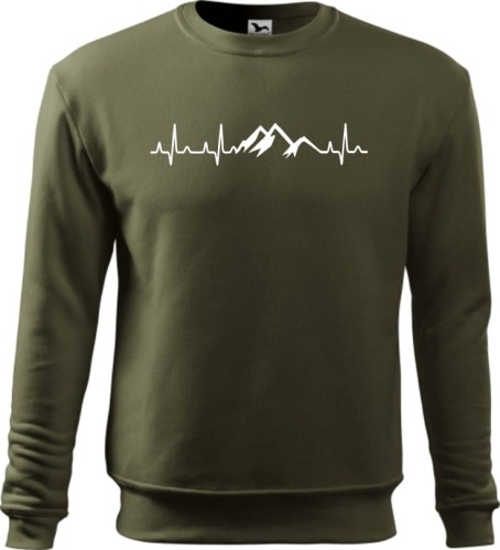 Bluza męska dla miłośnika gór EKG Góry kolor militarny Aradena.pl