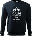 Bluza męska w góry Keep calm mountains are calling kolor ciemny granat Aradena.pl.jpg