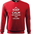 Bluza męska w góry Keep calm mountains are calling kolor czerwony Aradena.pl.jpg