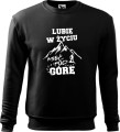 Bluza w góry męska Lubie w życiu mieć pod górę kolor czarny Aradena.pl.jpg