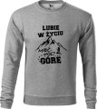 Bluza w góry męska Lubie w życiu mieć pod górę kolor ciemno szary Aradena.pl.jpg