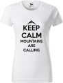 Koszulka dla miłośników gór Keep calm mountains are calling kolor biały Aradena.pl.jpg