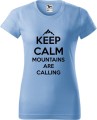 Koszulka dla miłośników gór Keep calm mountains are calling kolor błękitny Aradena.pl.jpg