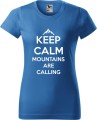 Koszulka dla miłośników gór Keep calm mountains are calling kolor lazur Aradena.pl.jpg