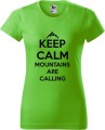 Koszulka dla miłośników gór Keep calm mountains are calling kolor green apple Aradena.pl.jpg