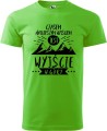 Koszulka z górami męska Czasem najleoszym wyjściem jest wyjście w góry kolor green apple Aradena.pl.jpg