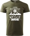 Koszulka z górami męska Czasem najleoszym wyjściem jest wyjście w góry kolor militarny Aradena.pl.jpg