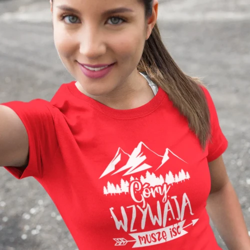 Koszulka damska Góry wzywają musze iść Aradena.pl.webp