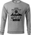 Bluza męska w góry nadruk Czasem najlepszym wyjściem jest wyjście w góry kolor ciemny szary Aradena.pl.jpg