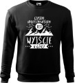Bluza męska w góry nadruk Czasem najlepszym wyjściem jest wyjście w góry kolor czarny Aradena.pl.jpg