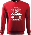 Bluza męska w góry nadruk Czasem najlepszym wyjściem jest wyjście w góry kolor czerwony Aradena.pl.jpg