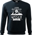 Bluza męska w góry nadruk Czasem najlepszym wyjściem jest wyjście w góry kolor granat Aradena.pl.jpg