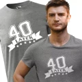 Koszulka na 40 urodziny męska z nadrukiem 40 latek Aradena