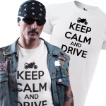 Koszulka na Motor Keep Calm and Drive