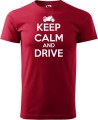Koszulka dla motocyklisty nadruk Keep Calm and Drive kolor marlboro Aradena.pl.jpg