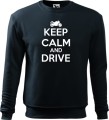 Bluza z nadrukiem dla Motocyklisty Keep Calm and Drive kolor ciemny granat Aradena.pl.jpg