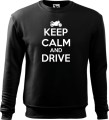 Bluza z nadrukiem dla Motocyklisty Keep Calm and Drive kolor czarny Aradena.pl.jpg