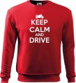 Bluza z nadrukiem dla Motocyklisty Keep Calm and Drive kolor czerwony Aradena.pl.jpg