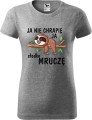 Koszulka dla śpiocha zabawny nadruk Ja nie chrapie ja słodko mruczę kolor szary Aradena.pl.jpg