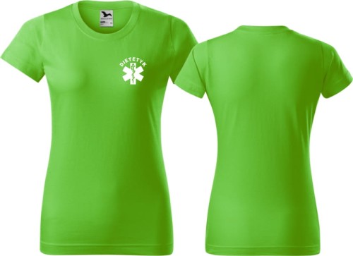 Koszulka damska dla Dietetyka 02 kolor green apple.jpg