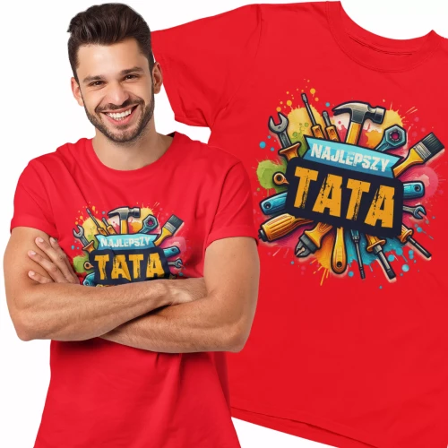 Koszulka tata mechanik najlepszy tata doskonały prezent dla mechanika