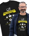 Koszulka z nadrukiem dla programisty, zabawna grafika