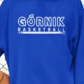 Bluza z kapturem Górnik Basketball kolor niebieski biały nadruk