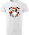 Koszulka dziecięca na Halloween uroczy duszek w wersji białej