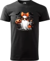 Koszulka dziecięca na Halloween uroczy duszek w wersji czarnej