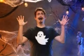 Koszulka męska t-shirt kolor czarny nadruk Duszek AlleKoszulki Halloween Koszulki z nadrukiem.jpg