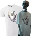 Koszulka męska t-shirt kolor biały nadruk Duszek AlleKoszulki Halloween Koszulki z nadrukiem.jpg