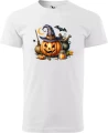 Koszulka męska t-shirt kolor biały nadruk Dynia Kociołek AlleKoszulki Halloween Koszulki z nadrukiem.jpg