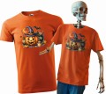 Koszulka męska t-shirt kolor pomarańczowy nadruk Dynia Kociołek AlleKoszulki Halloween Koszulki z nadrukiem.jpg