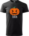 Koszulka męska t-shirt kolor czarny nadruk Tata Dynia AlleKoszulki Halloween Koszulki z nadrukiem.jpg