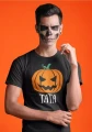 Koszulka męska t-shirt kolor czarny nadruk Tata Dynia AlleKoszulki Halloween Koszulki z nadrukiem.jpg