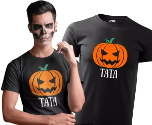 Koszulka męska Halloween Tata Dynia 