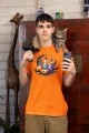 Koszulka męska t-shirt kolor pomarańczowy nadruk Eliksiry AlleKoszulki Halloween Koszulki z nadrukiem.jpg