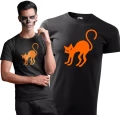 Koszulka męska t-shirt kolor czarny nadruk KOT AlleKoszulki Halloween Koszulki z nadrukiem.jpg