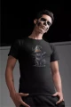 Koszulka męska t-shirt kolor czarny nadruk Czarodziejski Kot AlleKoszulki Halloween Koszulki z nadrukiem.jpg