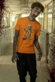 Koszulka męska t-shirt kolor pomarańczowy nadruk MUMIA AlleKoszulki Halloween Koszulki z nadrukiem.jpg